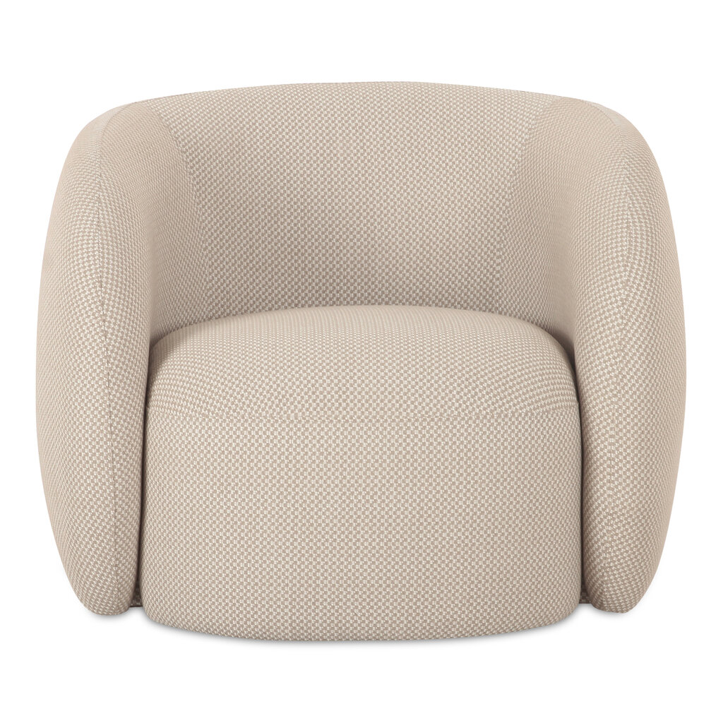 Moe's Home Collection Rae Outdoor Accent Chair Beige Check