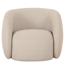 Moe's Home Collection Rae Outdoor Accent Chair Beige Check