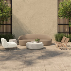 Moe's Home Collection Jules Outdoor Accent Chair Flecked Beige