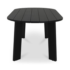 Moe's Home Collection Delta Outdoor Dining Table Oval Black