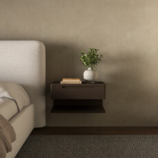 Moe's Home Collection Jonah Floating Nightstand Dark Brown