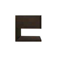 Moe's Home Collection Jonah Floating Nightstand Dark Brown