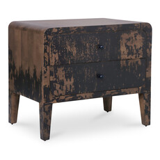Moe's Home Collection Iris Nightstand Distressed Black