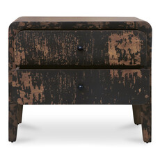 Moe's Home Collection Iris Nightstand Distressed Black