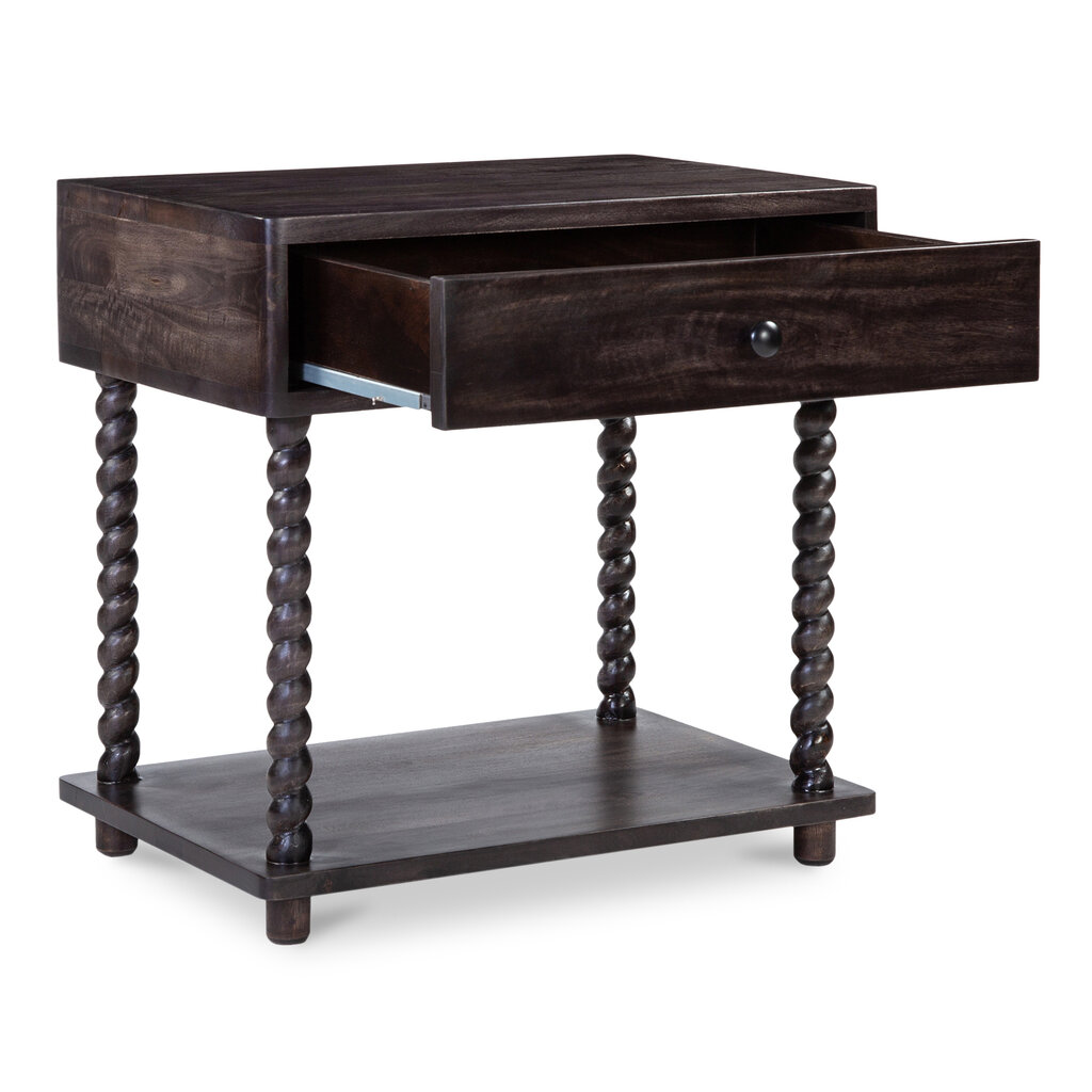 Moe's Home Collection Tabitha Nightstand Dark Brown