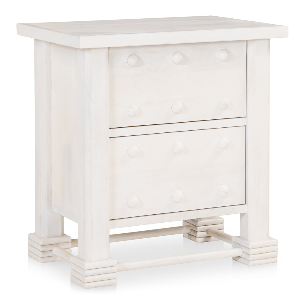 Moe's Home Collection Clement Nightstand Whitewashed
