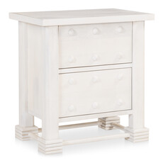Moe's Home Collection Clement Nightstand Whitewashed