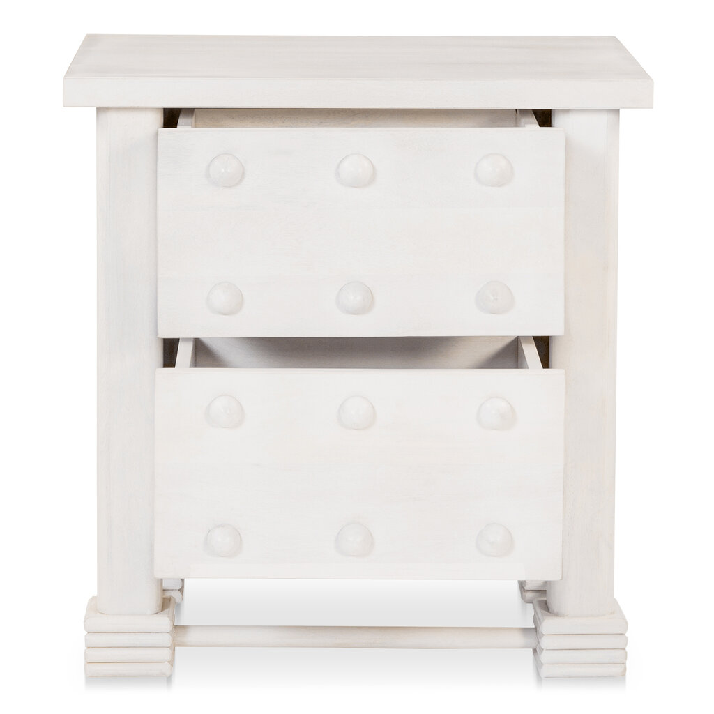 Moe's Home Collection Clement Nightstand Whitewashed