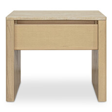 Moe's Home Collection Blake Nightstand Beige Travertine