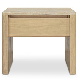 Moe's Home Collection Blake Nightstand Beige Travertine