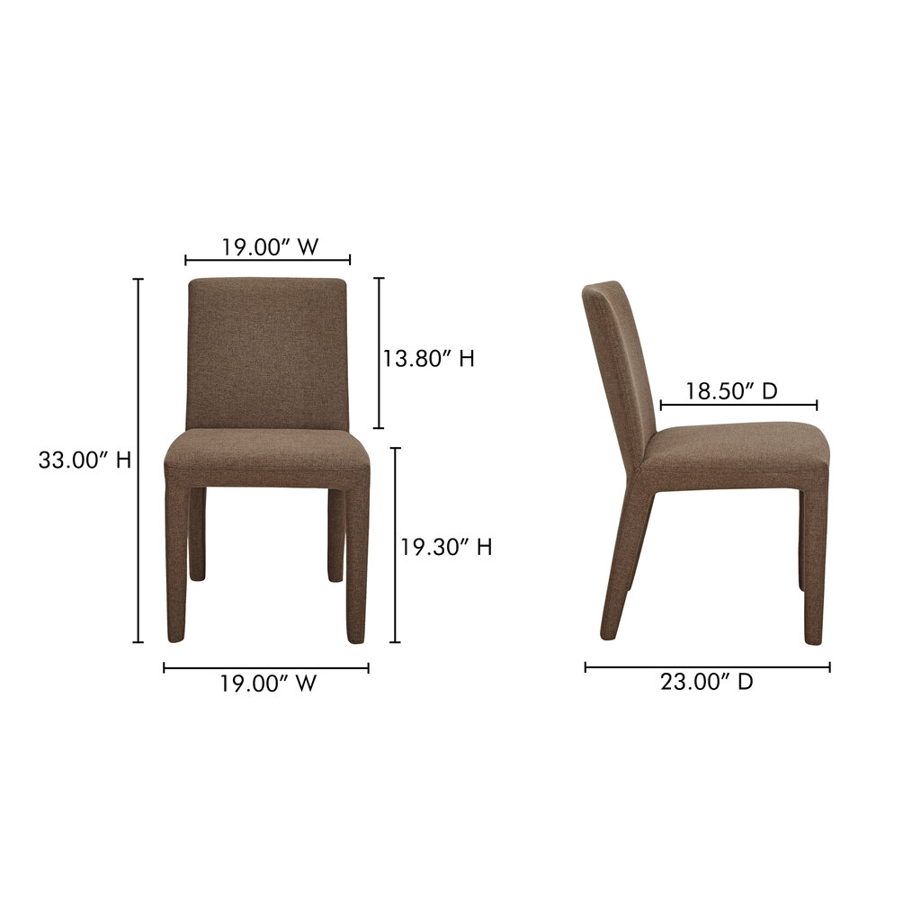 Moe's Home Collection Monte Dining Chair - PF Brown
