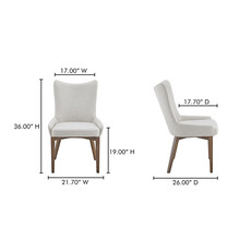 Moe's Home Collection Potter Dining Chair PF- Heather Beige