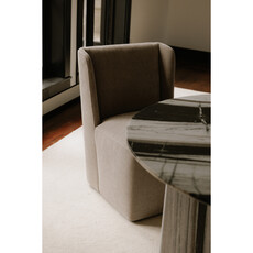 Moe's Home Collection Cormac Rolling Dining Chair Warm Sand