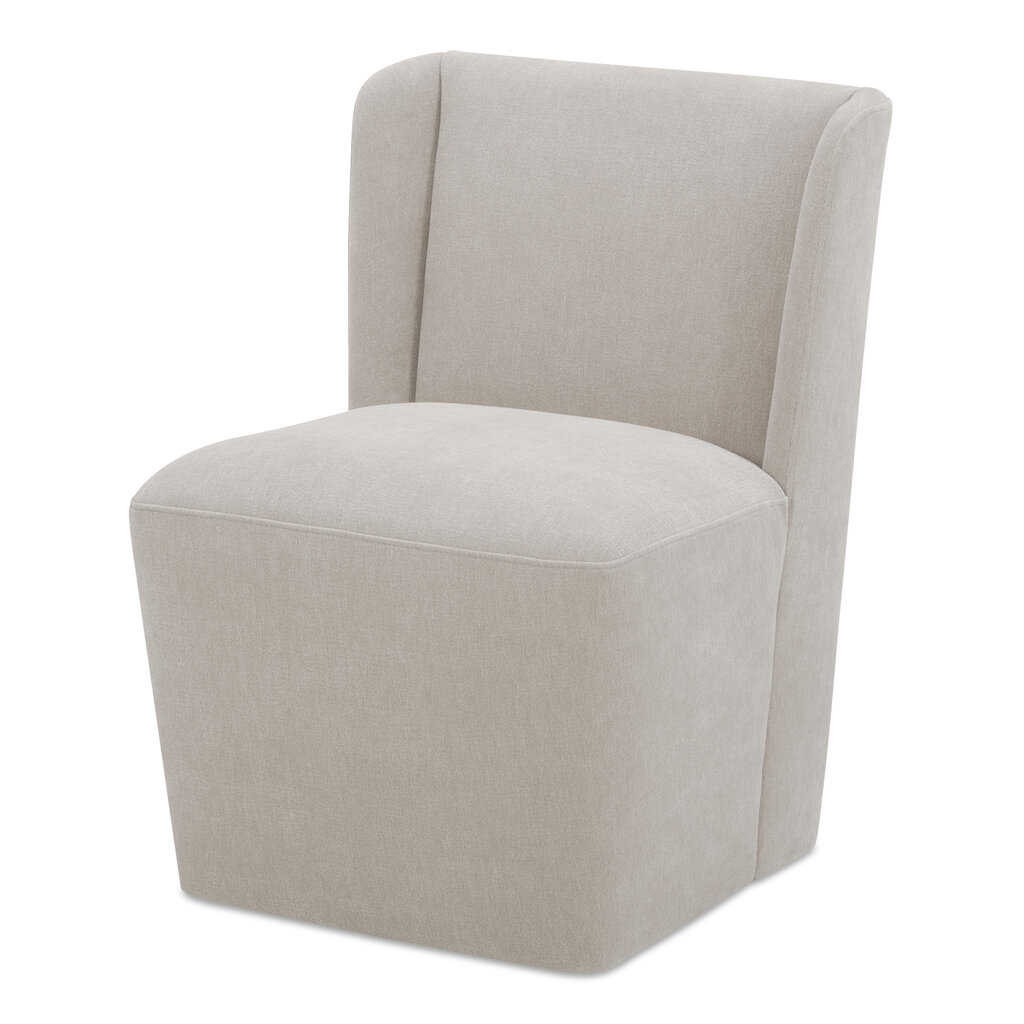 Moe's Home Collection Cormac Rolling Dining Chair Warm Sand