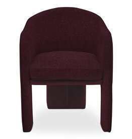 Moe's Home Collection Clara Dining Chair - Plum
