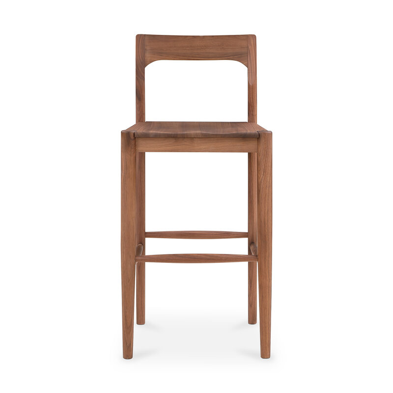 Moe's Home Collection Owing Barstool Walnut