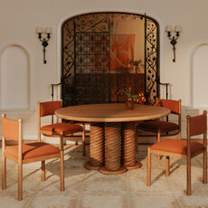Moe's Home Collection Villetta DCh - Deep Pink