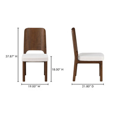 Moe's Home Collection Kerr DCh - Ash Beige