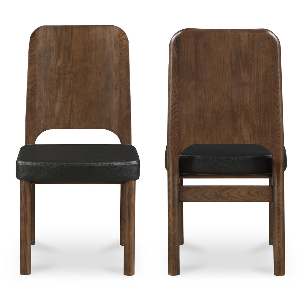 Moe's Home Collection Kerr DCh  -Black Vegan Leather