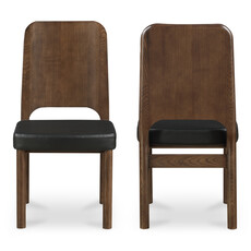 Moe's Home Collection Kerr DCh  -Black Vegan Leather