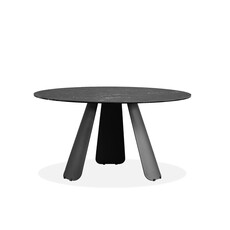 Mobital Palazzo Round Dining Table Slate Gey Ceramic Top