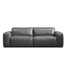 Mobital Boone Leather Sofa - Iron Ore
