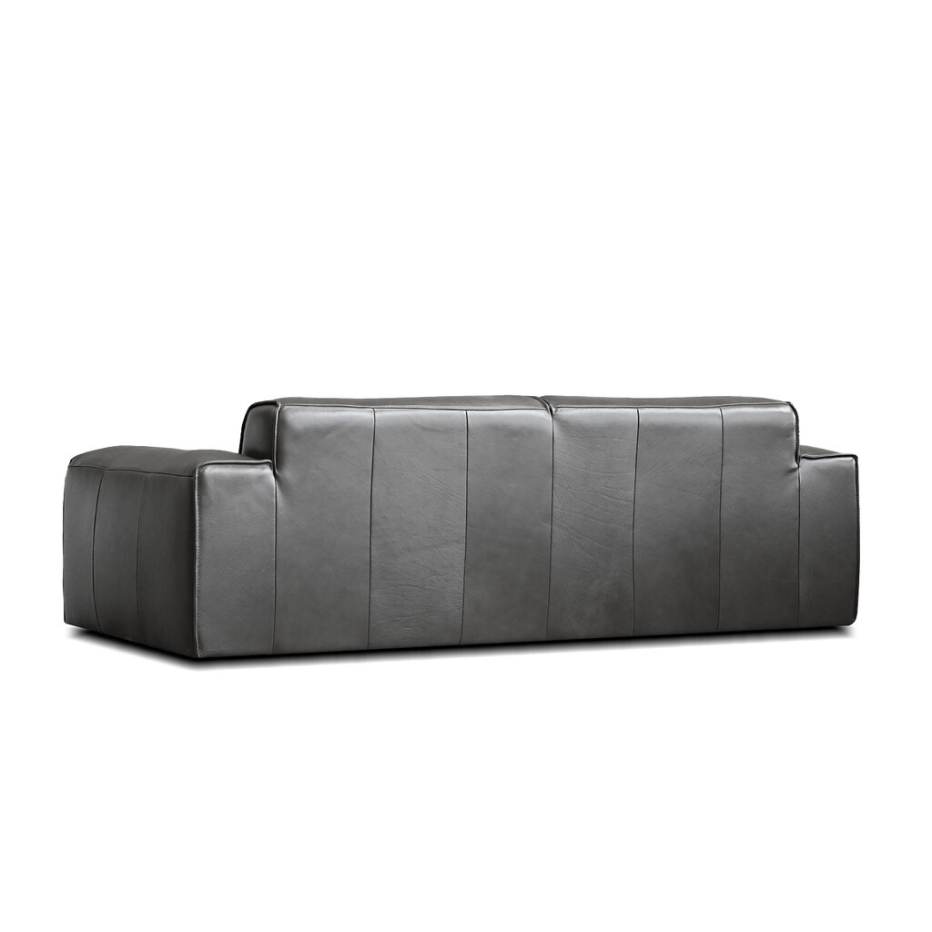 Mobital Boone Leather Sofa - Iron Ore
