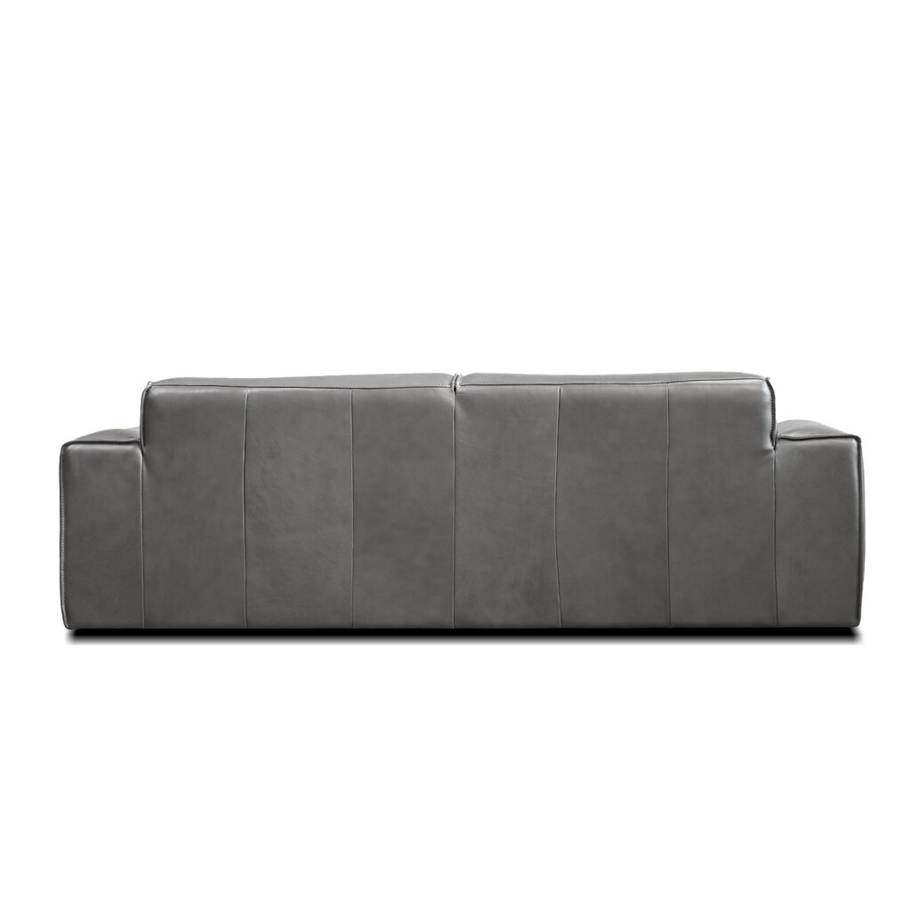 Mobital Boone Leather Sofa - Iron Ore