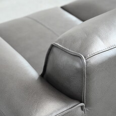 Mobital Boone Leather Sofa - Iron Ore