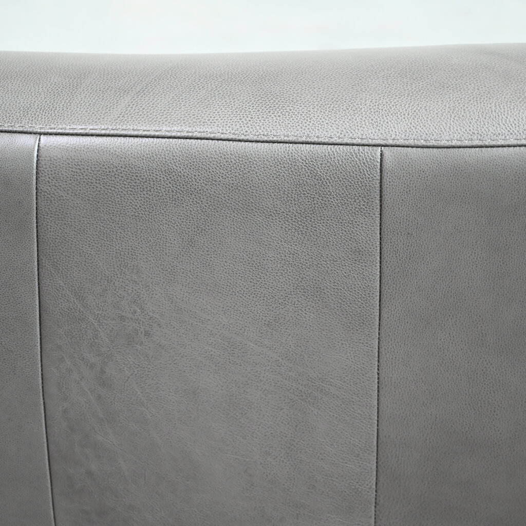 Mobital Boone Leather Sofa - Iron Ore