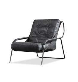 Mobital Breuer Lounge Chair - Black Leather
