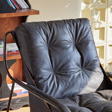 Mobital Breuer Lounge Chair - Black Leather