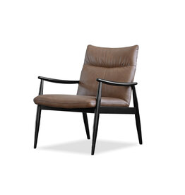 Mobital Inga Lounge Chair - Cacao Brown Sauvage Leather