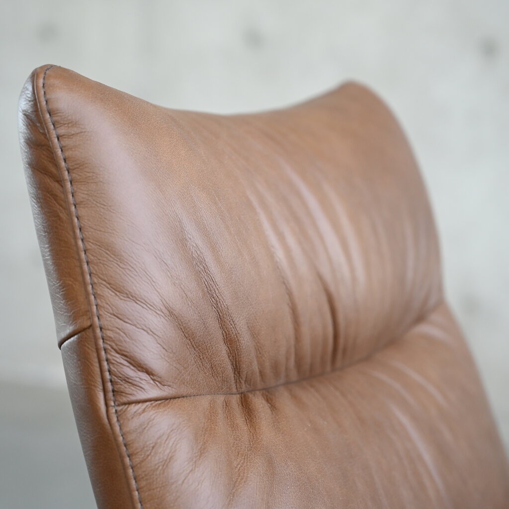 Mobital Inga Lounge Chair - Cacao Brown Sauvage Leather