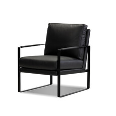 Mobital Mitchell Armchair Black Leather/Black Powder