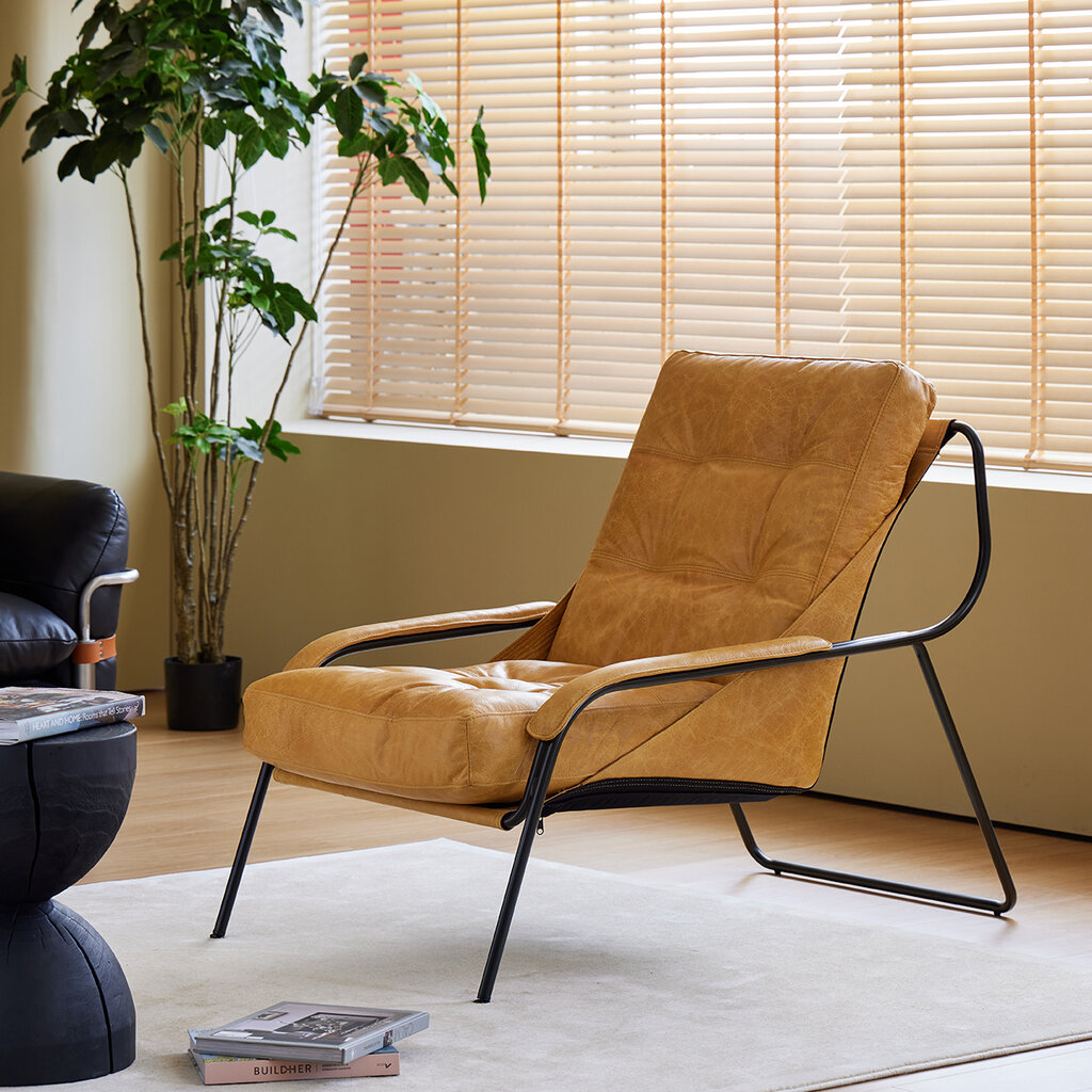 Mobital Breuer  Lounge Chair - Leather Camel