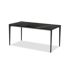 Mobital Capri Dining Table Safari Black Ceramic Top