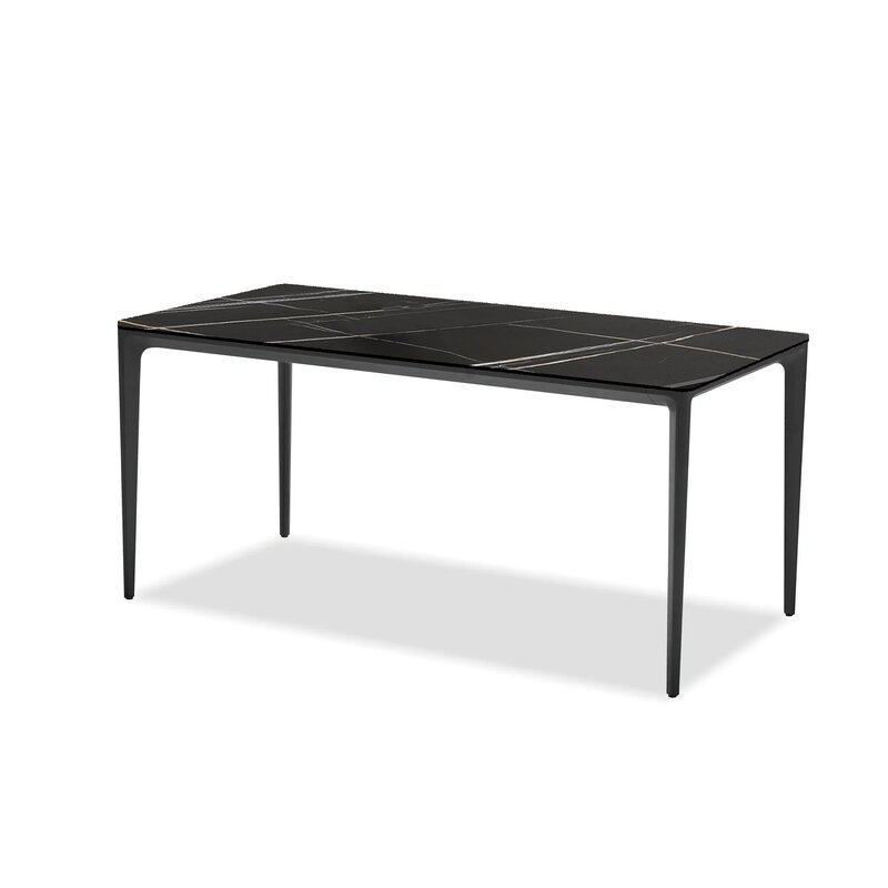 Mobital Capri Dining Table Safari Black Ceramic Top