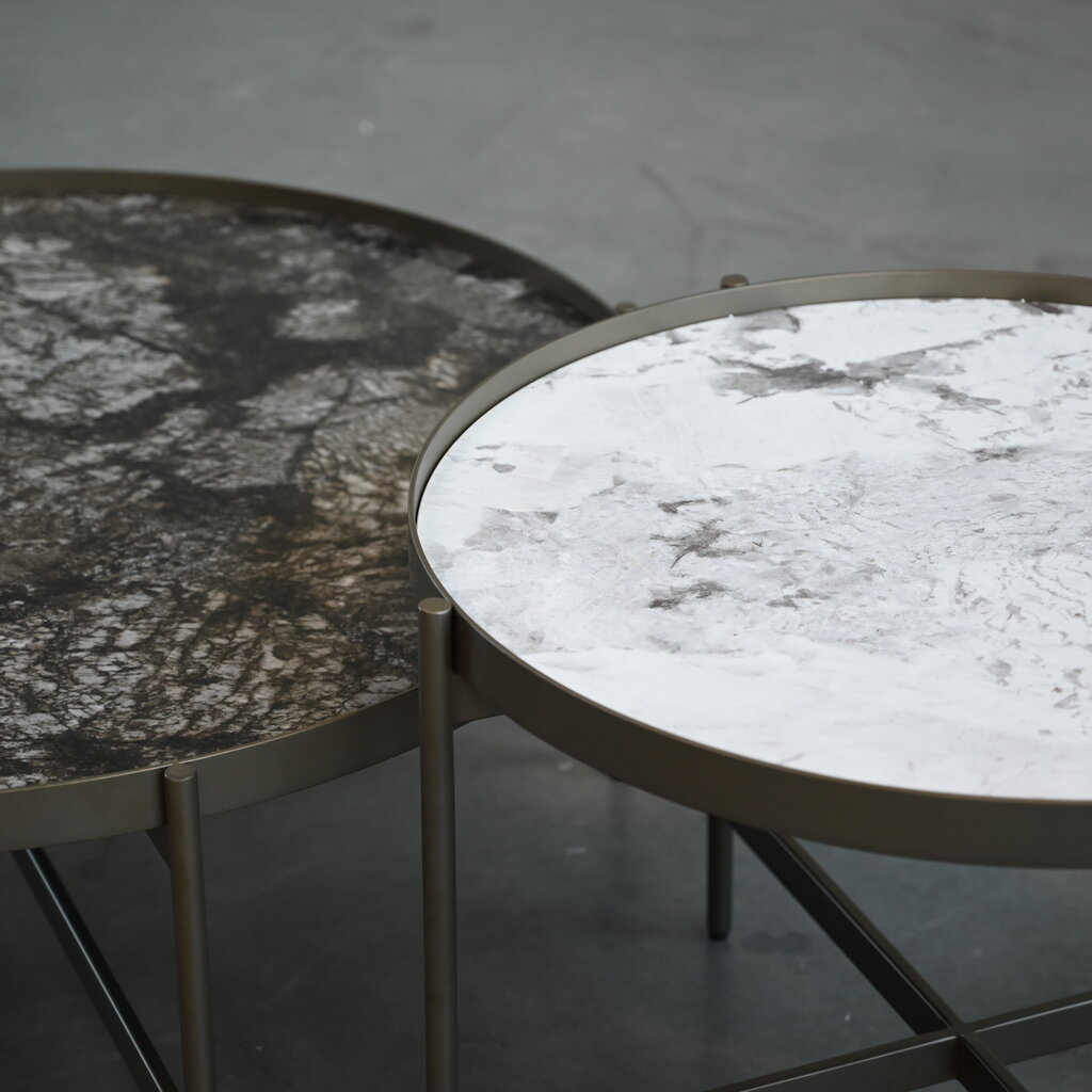 Mobital Brace Coffee Table - Cosmo Black Ceramic Top