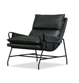Mobital Meier Lounge Chair Moss Green Leather