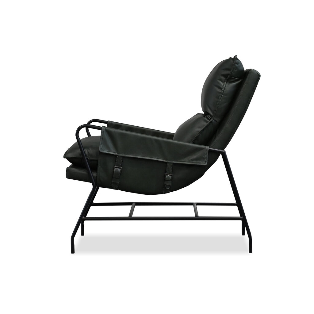 Mobital Meier Lounge Chair Moss Green Leather
