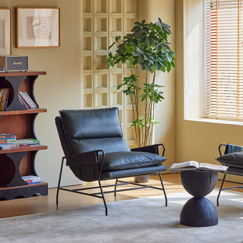 Mobital Meier Lounge Chair Moss Green Leather