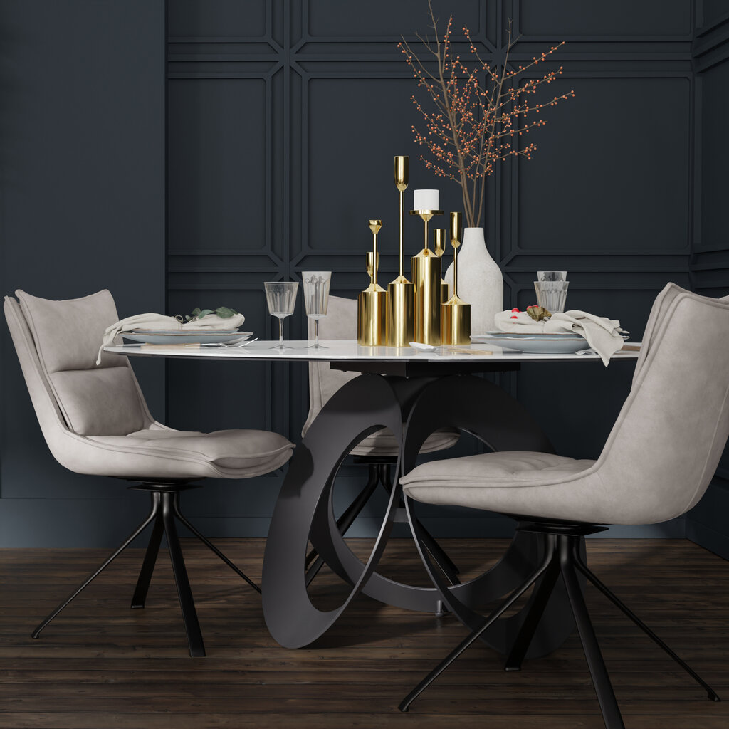 Mobital Optic  Round Dining Table