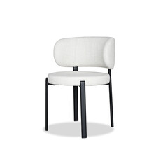 Mobital Lily Dining Chair /Alabaster Hopsack
