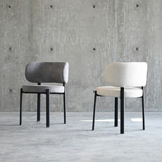 Mobital Lily Dining Chair /Alabaster Hopsack
