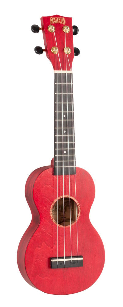 Yukulele rouge, Mahalo - table d'harmonie sengon , instruments à cordes  petite guitare tahitienne 12 frères instrument de musique 4 cordes