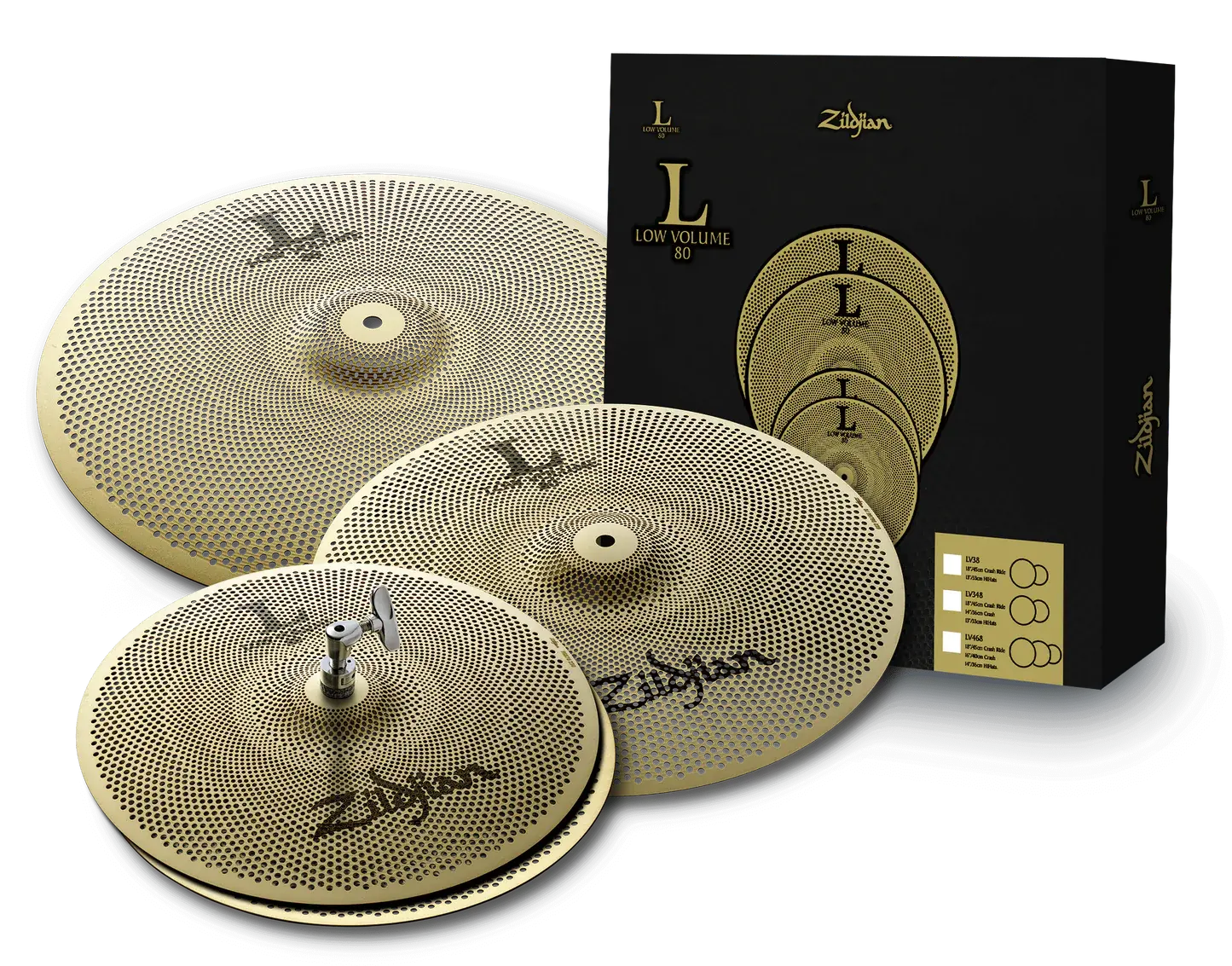 Zildjian “L80 Low Volume” Cymbal Pack