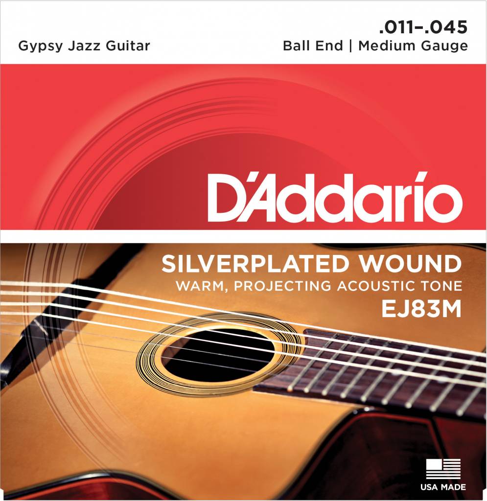 Cordes Guitare Manouche D'Addario Silver Plated