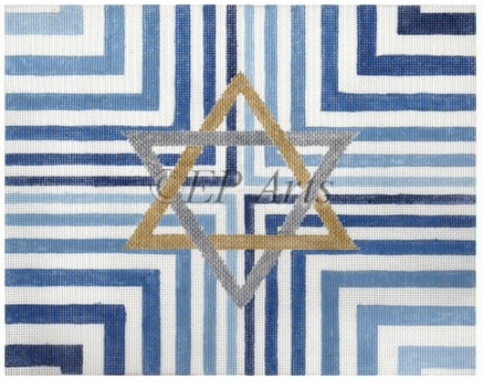 Tallis Bag Blue Stripe Star