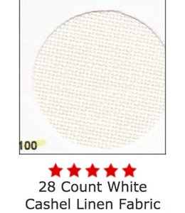 Cashel White 28 Ct, 55 Inch, Per Inch